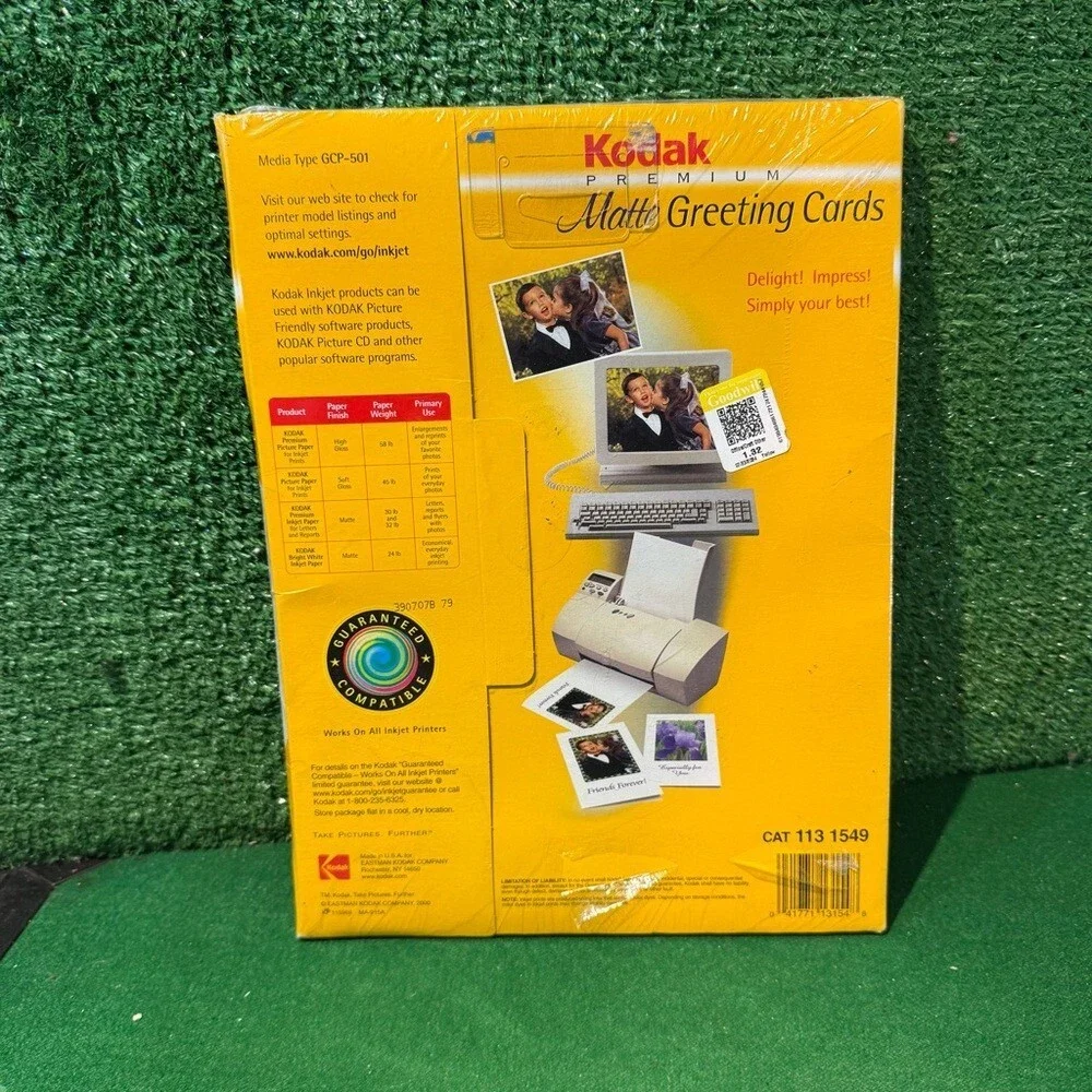 Kodak Premium Matte Half-Fold‎ Greeting Cards New Unopened